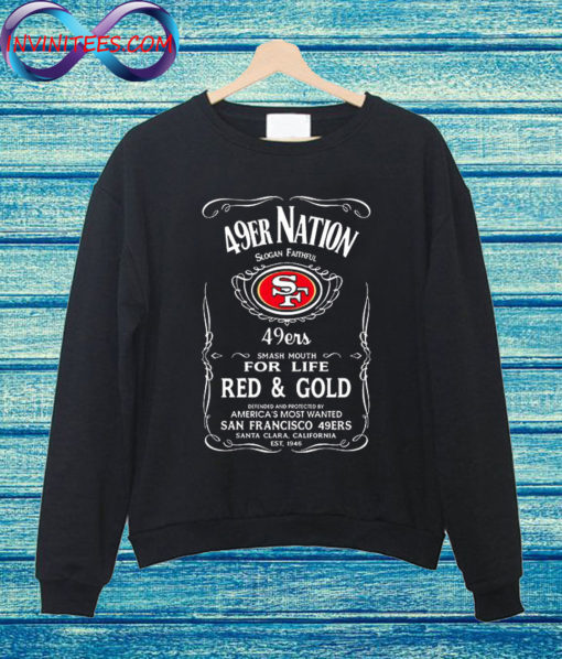 49er Nation Faithful Football Sweatshirt