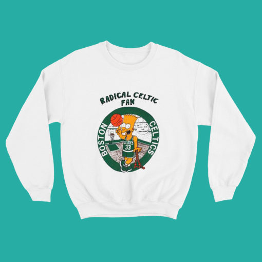 Bart Simpson Radical Boston Celtics Sweatshirt