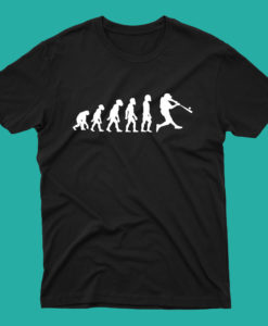 Funny Human Baseball Evolution T Shirt