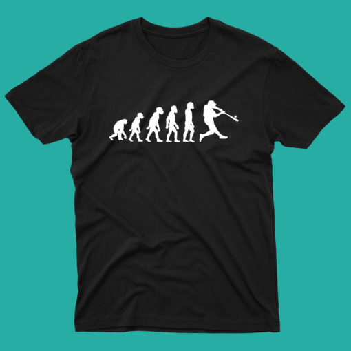 Funny Human Baseball Evolution T Shirt