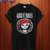 Guns N Roses Circle Skull T Shirt