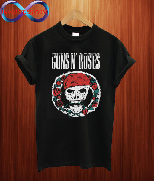 Guns N Roses Circle Skull T Shirt