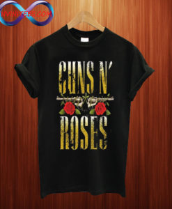 Guns N Roses Big Guns Distressed Band T Shirt