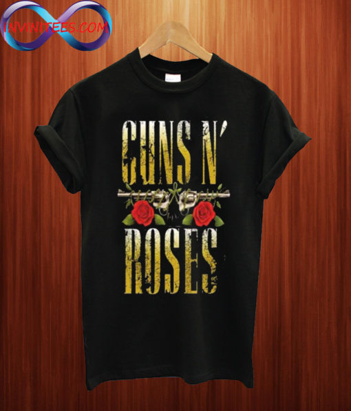 Guns N Roses Big Guns Distressed Band T Shirt