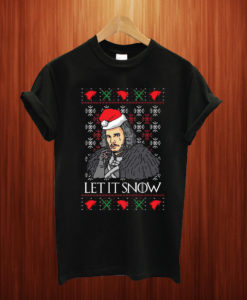 Jon Snow Candycane Let It Snow T Shirt