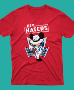 NBA Hey Haters Mickey Basketball Sports Dallas Mavericks T Shirt