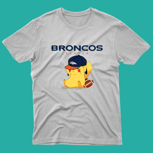 NFL Pikachu Football Sports Denver Broncos T Shirt