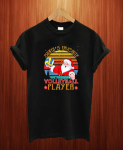 Santa Favorite Volleyball Player Christmas T Shirt