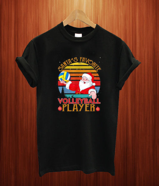 Santa Favorite Volleyball Player Christmas T Shirt