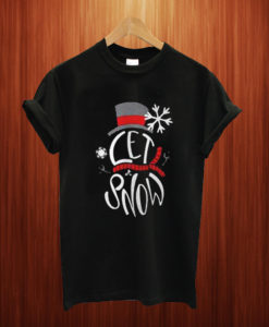 Snowman Let It Snow T Shirt