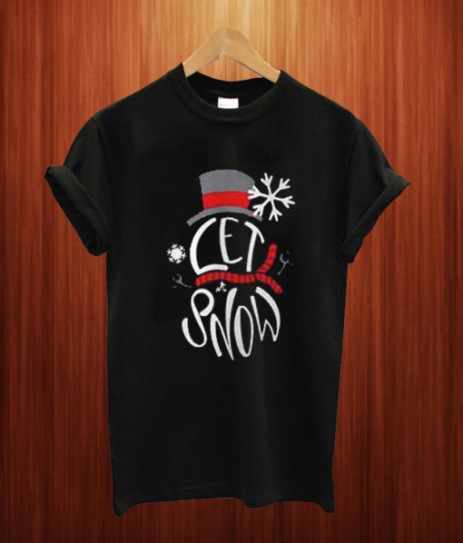 Snowman Let It Snow T Shirt