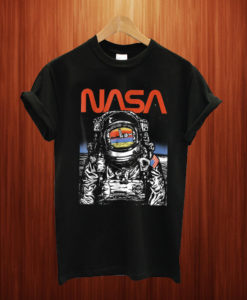 Vintage Retro NASA Astronaut Moon T Shirt