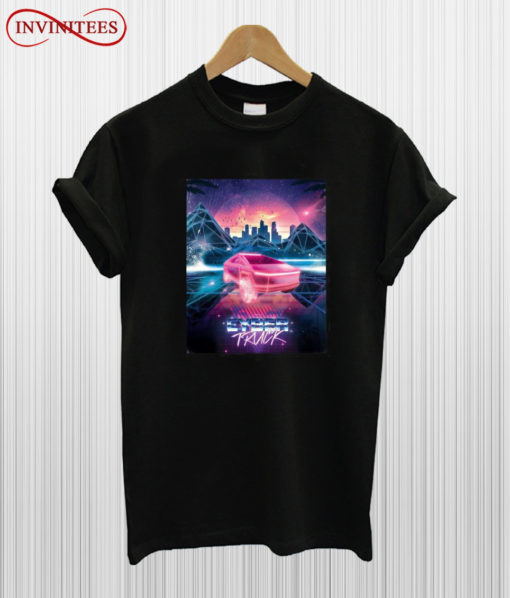 Vaporwave SynthWave Cyber Truck T Shirt