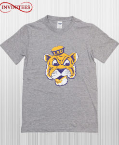 Youth Heathered Gray LSU Tigers T Shirt