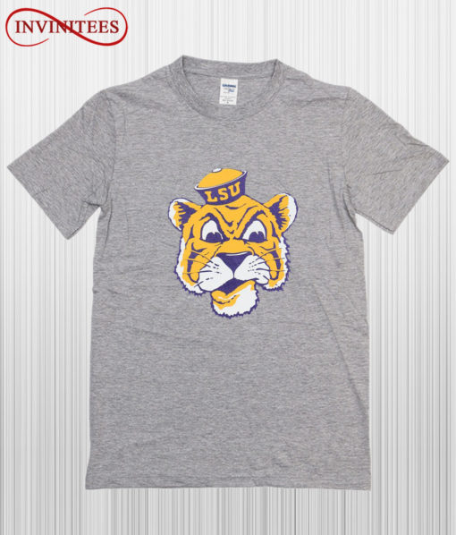 Youth Heathered Gray LSU Tigers T Shirt
