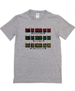 Back to the Future Panel Date T-Shirt