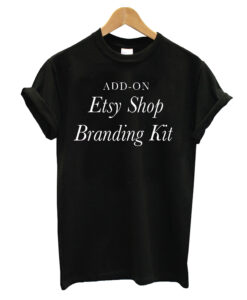 Etsy Shop Branding Black shirt