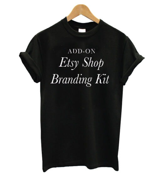 Etsy Shop Branding Black shirt