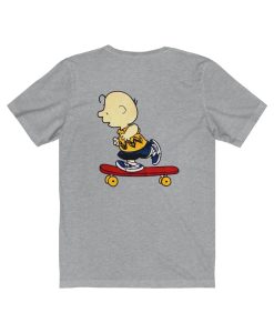 Charlie Brown Skateboard Tshirt BACK THD