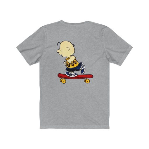 Charlie Brown Skateboard Tshirt BACK THD