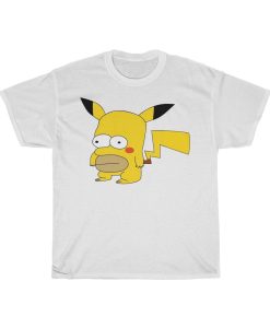 Homer Pikachu Funny T-Shirt thd