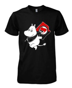 Antifa Moomin Anti-Fascist t shirt qn