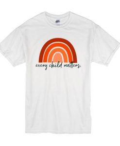 Every Child Matters Rainbow t shirt qn