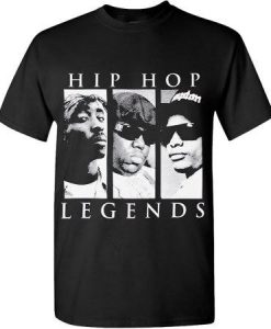 Hip Hop Legend Tupac Easy E Biggie t shirt qn