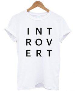 Introvert Typography t shirt qn