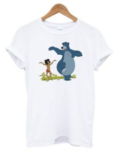 Jungle Book Mowgli and Baloo Dancing t shirt qn