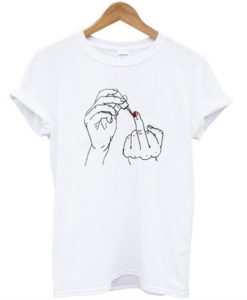 middle finger t shirt qn