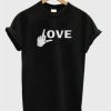 L Shaped Love Graphic t shirt qn