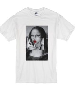 Lollipop Fun Kuso Mona Lisa t shirt qn