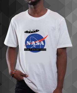 Nasa Never A Straight Answer t shirt qn