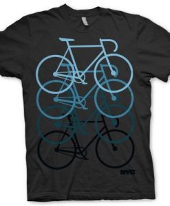 Nyc Pushing Track Bike t shirt qn