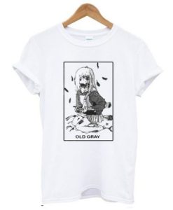 Old Gray Anime t shirt qn