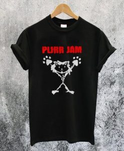 Purr Jam Cat Parody T-Shirt qn