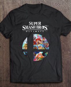 Super Smash Bros Ultimate Mario t shirt qn