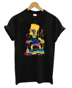 Trippy Bart Simpson t shirt qn