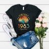 Vintage 1983 Made In 1983 t shirt qn