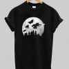 moon over hogwarts potter t shirt qn