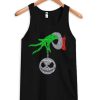 Grinch hand Jack Skellington christmas Tanktop qn