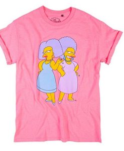 Womens Hot Pink The Simpsons Patty t shirt qn