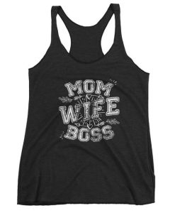 Women’s Mom wife Boss tank top qn