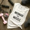 Mermaid with Muscle Tank Top qn