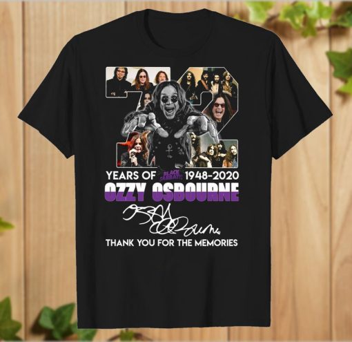 72-years-of-Black-Sabbath-1948-2020-Ozzy-Osbourne-thank-you-for-the-memories-signature-T-Shirt