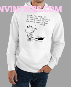 Calvin And Hobbes Leave Math To The Machines Hoodie