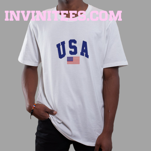 USA White T-Shirt