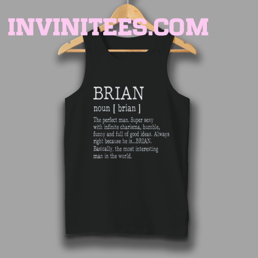 Adult Definition First Name Brian Men Tanktop