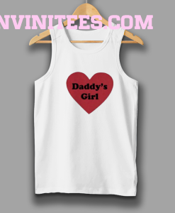 Daddys Girl Love Heart Tank Top
